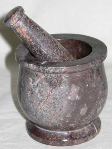 (image for) Soapstone 3" x 3" Mortar & Pestle